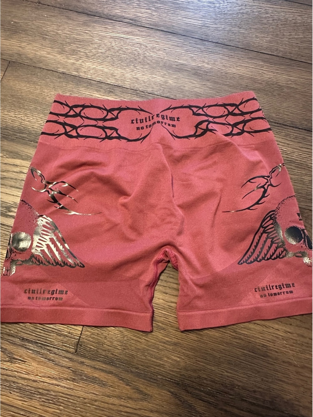 Civil Regime x No Tomorrow Biker Shorts NWT
